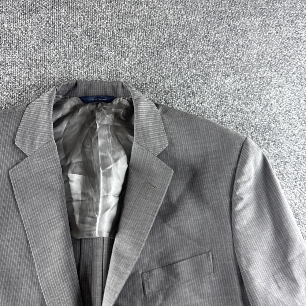 Brooks Brothers Regent Reda Wool Blazer Mens 44L Gray Jacket‎ Sport Coat Career - Picture 8 of 16
